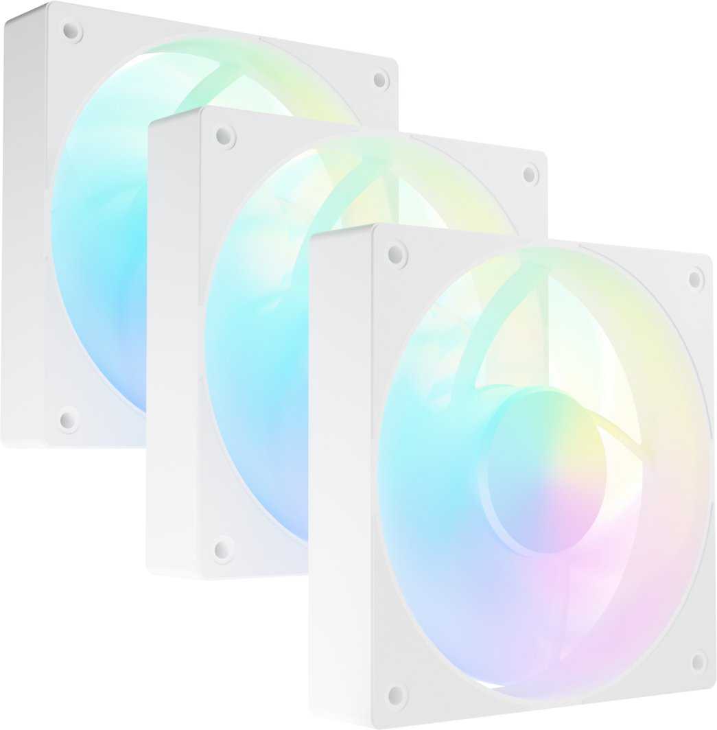 Wentylator Fury SAI S12 ARGB PWM Biały 3-pack (NGF-2413)