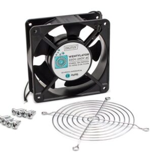 Wentylator Digitus Zestaw: DN-FAN120S, osłona metalowa DN-FAN120/GR, wkręt DN-FAN-M4.8 - 8 szt (DN-FAN120S-KIT)