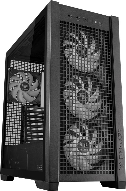 Obudowa Asus TUF Gaming GT302 TG ARGB czarna (90DC00I0-B19000)
