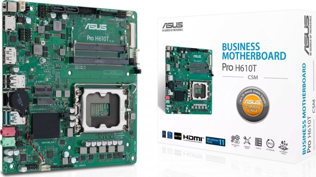 Płyta główna Asus PRO H610T-CSM