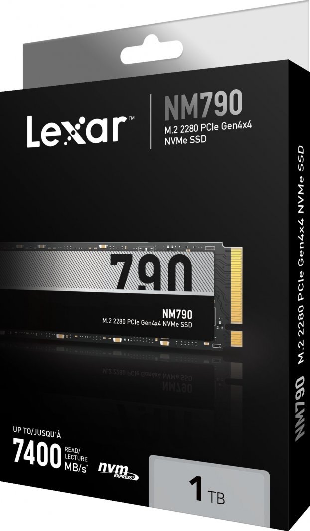 Dysk SSD Lexar NM790 1TB M.2 2280 PCI-E x4 Gen4 NVMe (LNM790X001T-RNNNG)