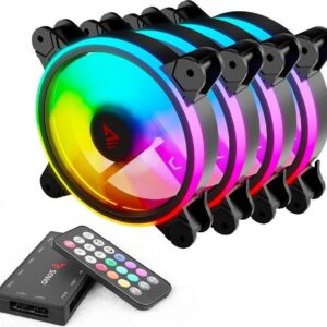 Wentylator Savio FAN-01 ARGB Czarny 4-pack + Hub + Pilot (SAVGFAN-01)