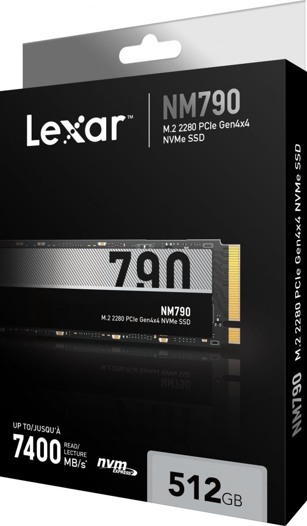 Dysk SSD Lexar NM790 512GB M.2 2280 PCI-E x4 Gen4 NVMe (LNM790X512G-RNNNG)