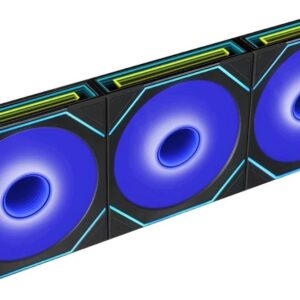 Wentylator Lian Li Wentylatory Uni Fan SL-INF Flex Wireless ARGB PWM (zestaw 3 szt. z kontrolerem) 120mm Black (G9F.12SLIN1F3B.00)
