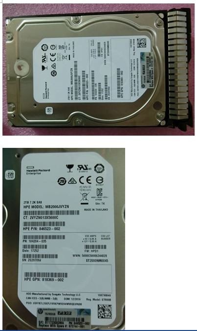 Dysk HP 2TB SAS 12G 7.2K LFF SC DS