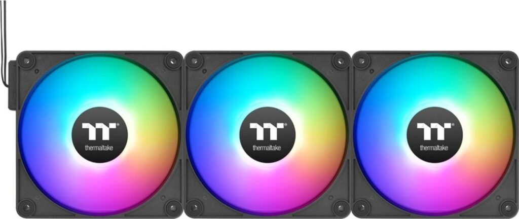 Wentylator Thermaltake CT120 EX Reverse ARGB Sync 3-pack czarny (CL-F192-PL12SW-A)