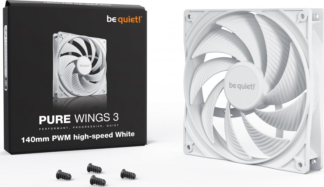 Wentylator be quiet! Pure Wings 3 140mm PWM high-speed Biały (BL113)