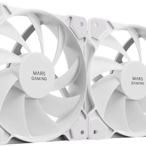 Wentylator Mars Gaming Mars Gaming MFPROX2W 2x 120mm PC Case Fan