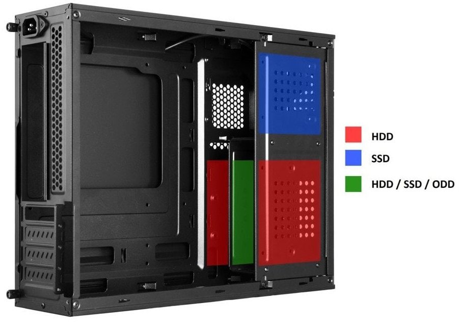 Obudowa 1stCOOL COMPACT 1 Micro Tower Czarny (MC-C1-AU-USB3-C-CR)