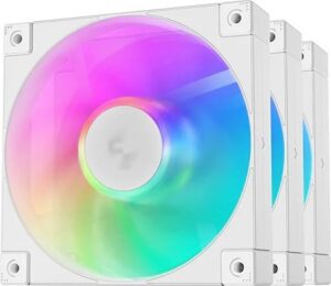 Wentylator Deepcool FD12 ARGB WH 3-pack biały (R-FD12-WHAPN3-G)