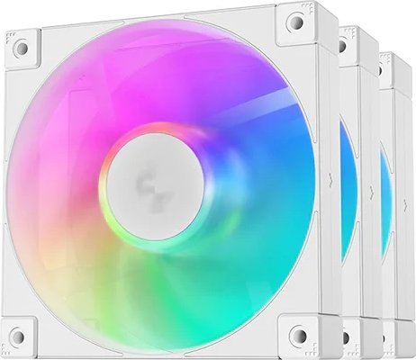 Wentylator Deepcool FD12 ARGB WH 3-pack biały (R-FD12-WHAPN3-G)