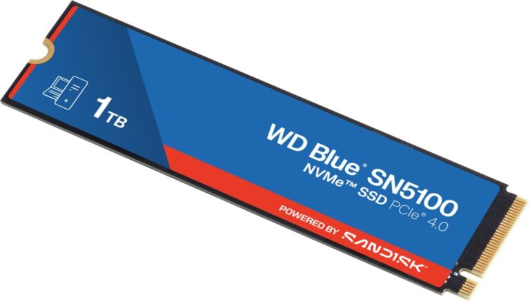 Dysk SSD SanDisk SN5100 1TB M.2 2280 PCI-E x4 Gen4 NVMe (WDS100T5B0E-00CPE0)