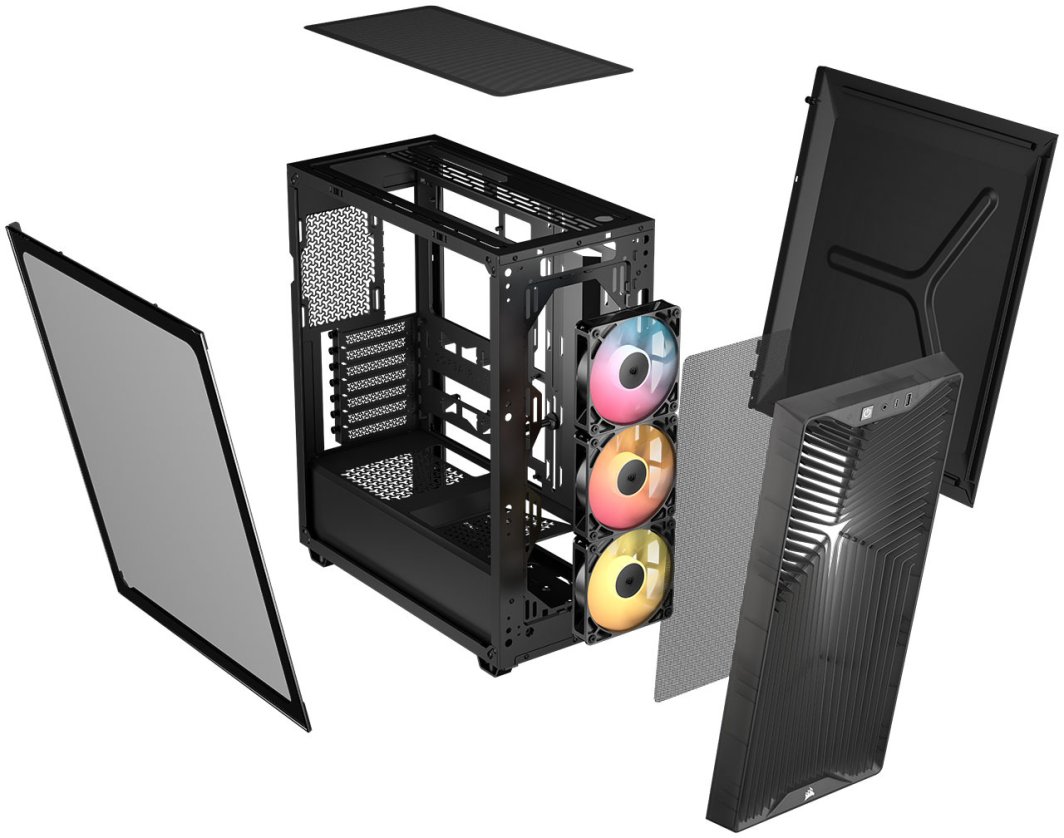 Obudowa Corsair 3200D RS ARGB szara (CC-9011346-WW)