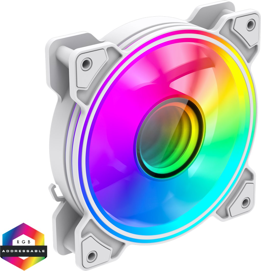 Wentylator GameMax Dual Ring Infinity WH