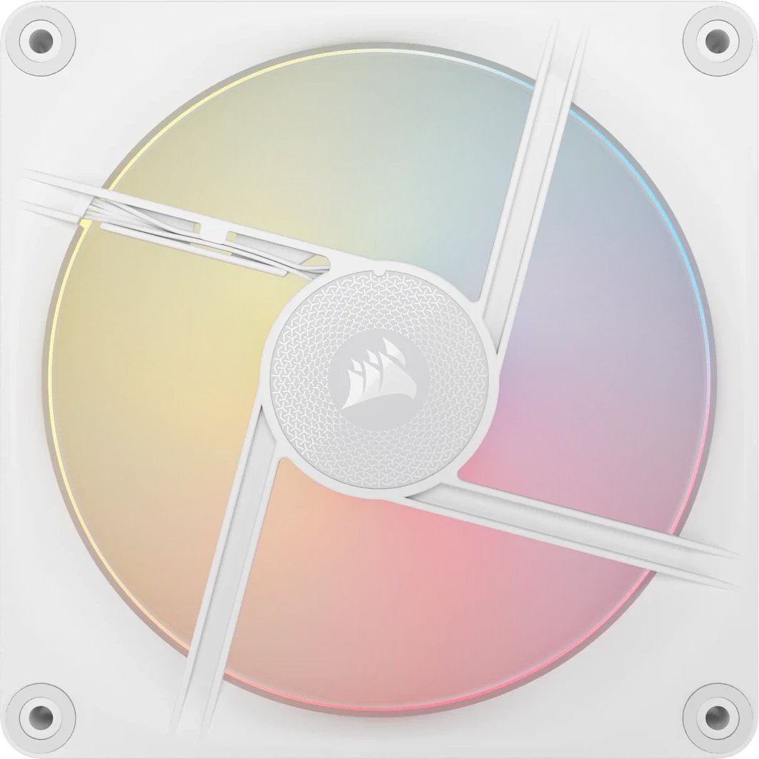 Wentylator Corsair iCUE LINK LX140-R RGB PWM 2-pack + Hub biały (CO-9051056-WW)