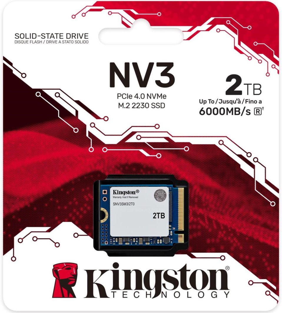 Dysk SSD Kingston NV3 2TB M.2 2230 PCI-E x4 Gen4 NVMe (SNV3SM3/2T0)