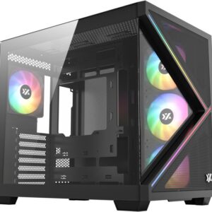 Obudowa XYZ PC GEAR Qubex ARGB czarna (X-CS-QUBEX-B)