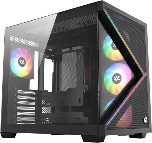 Obudowa XYZ PC GEAR Qubex ARGB czarna (X-CS-QUBEX-B)