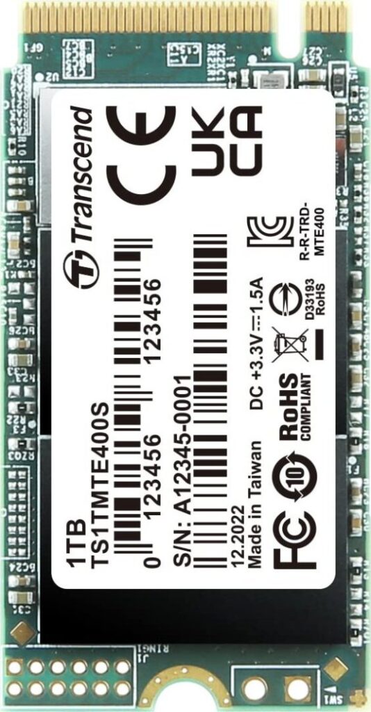 Dysk SSD Transcend MTE400S 1TB M.2 2242 PCI-E x4 Gen3 NVMe (TS1TMTE400S)