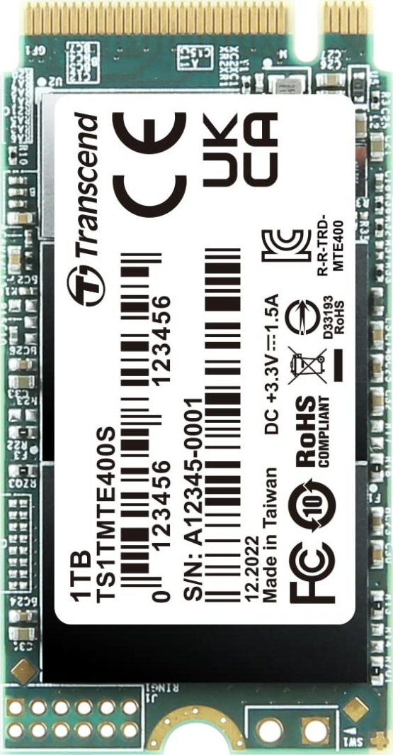 Dysk SSD Transcend MTE400S 1TB M.2 2242 PCI-E x4 Gen3 NVMe (TS1TMTE400S)