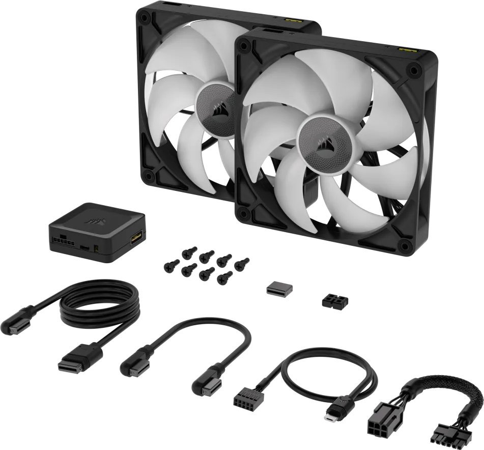 Wentylator Corsair iCUE LINK RX140 RGB Czarny 2-pack (CO-9051020-WW)