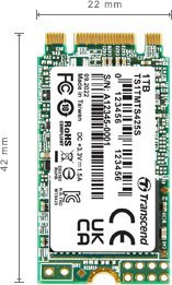 Dysk SSD Transcend 425S 1TB M.2 2242 SATA III (TS1TMTS425S)
