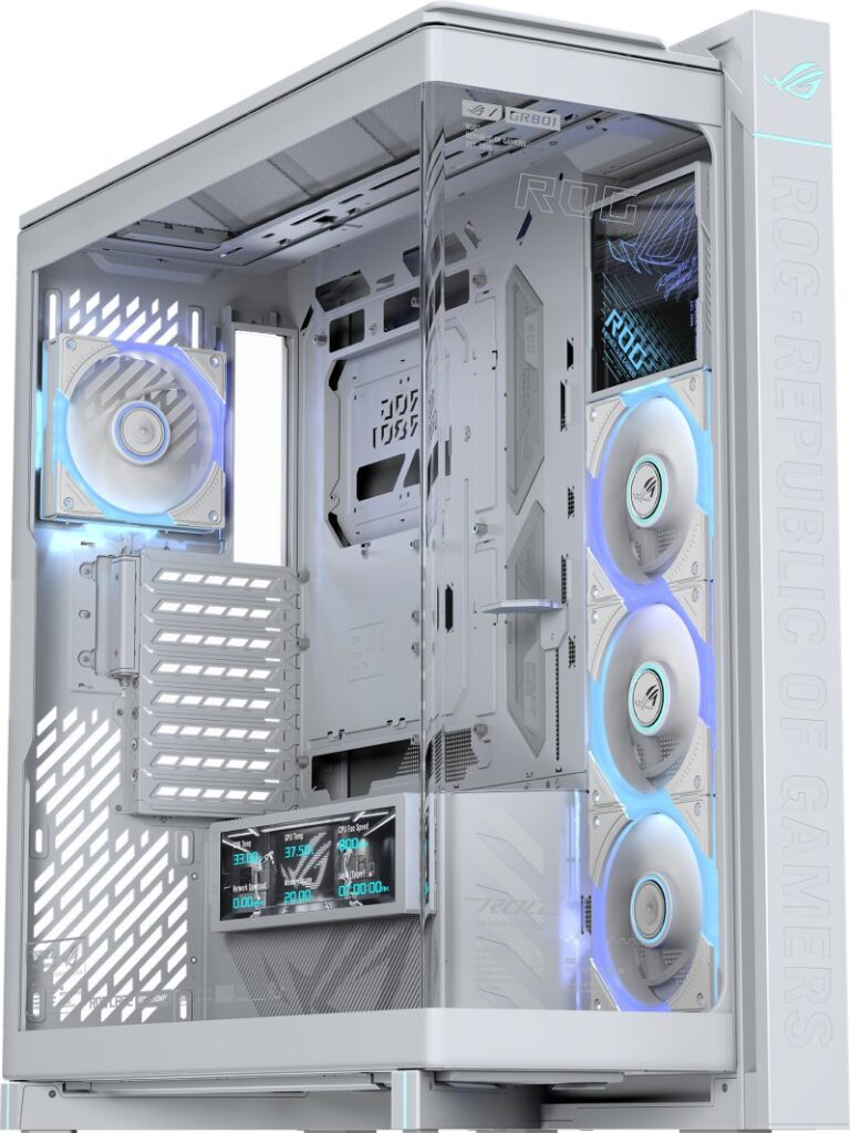 Obudowa Asus ROG CRONOX GR801 CURVE TG ARGB White Midi Tower Biały (90DC00T3-B09030)