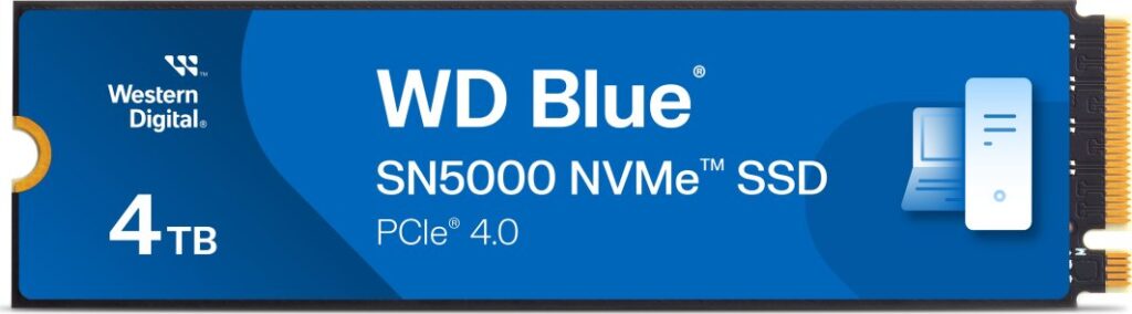 Dysk SSD SanDisk Blue SN5000 4TB M.2 2280 PCI-E x4 Gen4 NVMe (WDS400T4B0E)
