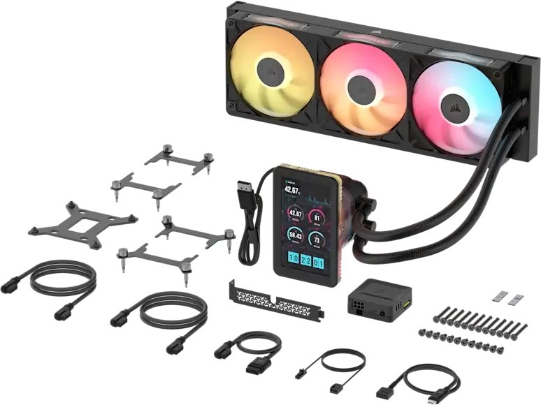 Chłodzenie wodne Corsair ICUE LINK TITAN II 360 RX LCD AiO - Black (840440424758)