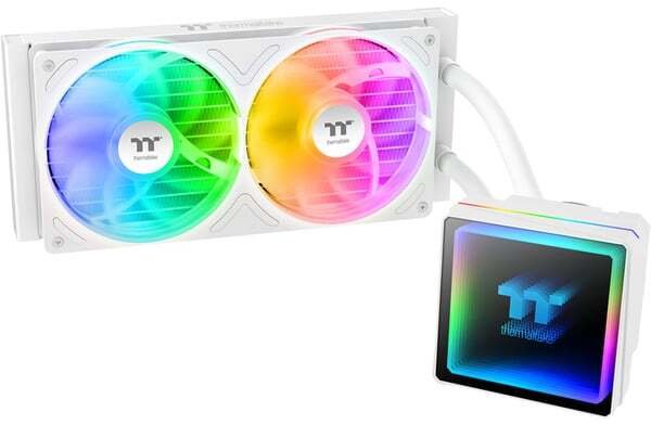 Chłodzenie wodne Thermaltake TH240 V3 ARGB Sync AIO Biały (CL-W467-PL12SW-A)