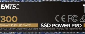 Dysk SSD Emtec X300 Power Pro 1TB M.2 2280 PCI-E x4 Gen3 NVMe (ECSSD1TX300)