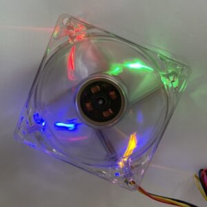Wentylator EuroCase 80mm Podświetlany RGB 3-pin