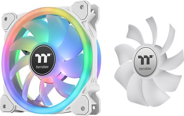 Wentylator Thermaltake SWAFAN 12 RGB Snow 3-pack + Hub (CL-F145-PL12SW-A)