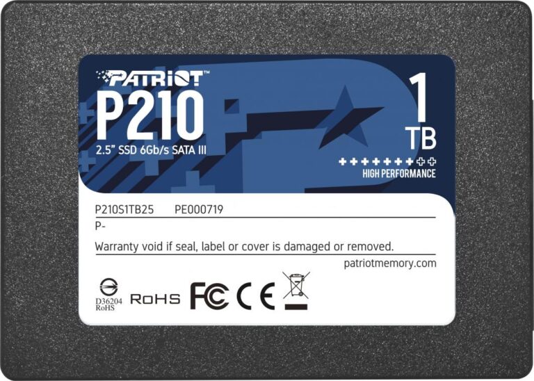 Dysk SSD Patriot P210 1TB 2.5" SATA III (P210S1TB25)