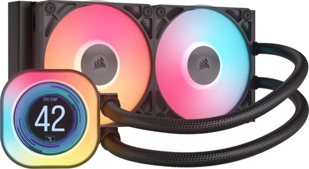 Chłodzenie wodne Corsair iCUE LINK Titan 240 RX LCD RGB (CW-9061022-WW)
