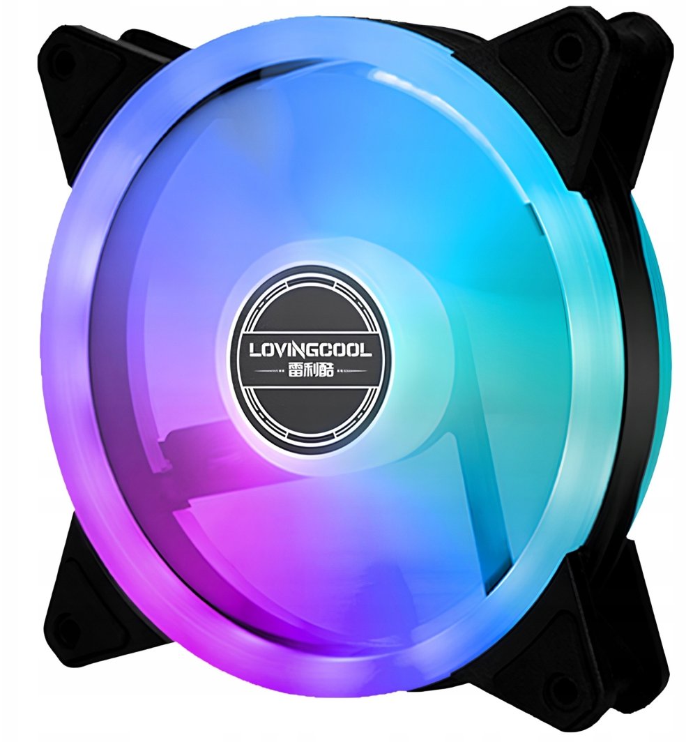 Wentylator Lovingcool 1600&nbsp;RPM ARGB (YY-120-BLACK-LOGO)