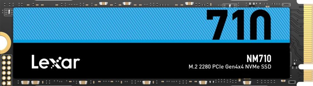 Dysk SSD Lexar NM710 500GB M.2 2280 PCI-E x4 Gen4 NVMe (LNM710X500G-RNNNG)