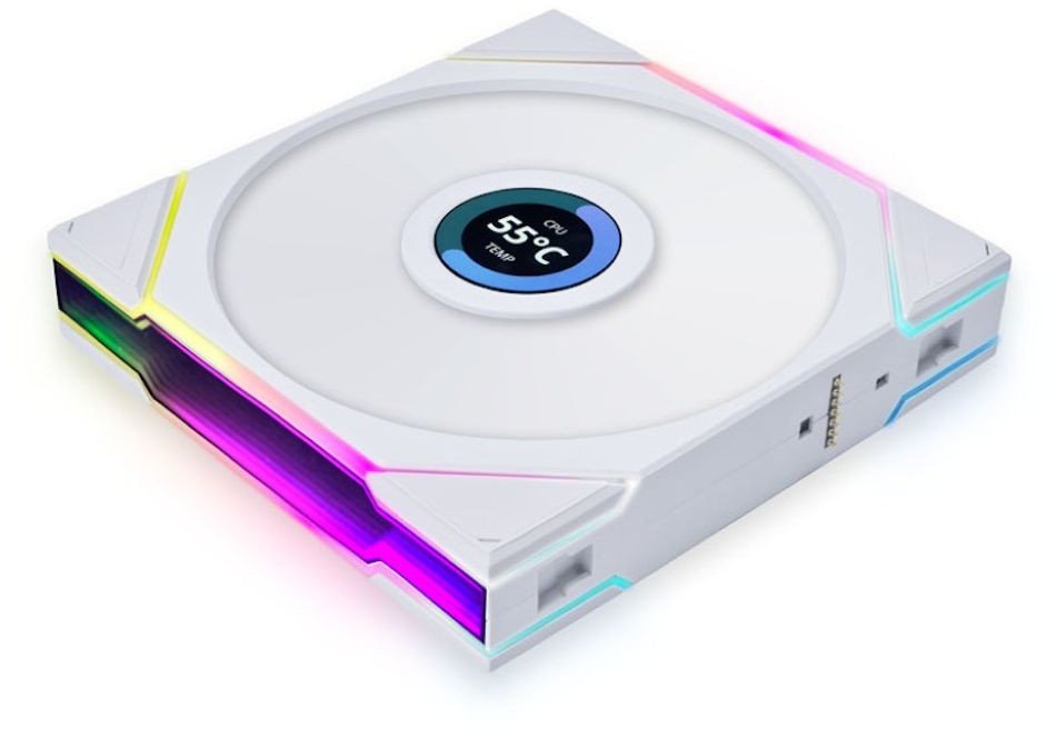Wentylator Lian Li UNI FAN TL Wireless LCD 140 biały (14TLLCD1W1W)