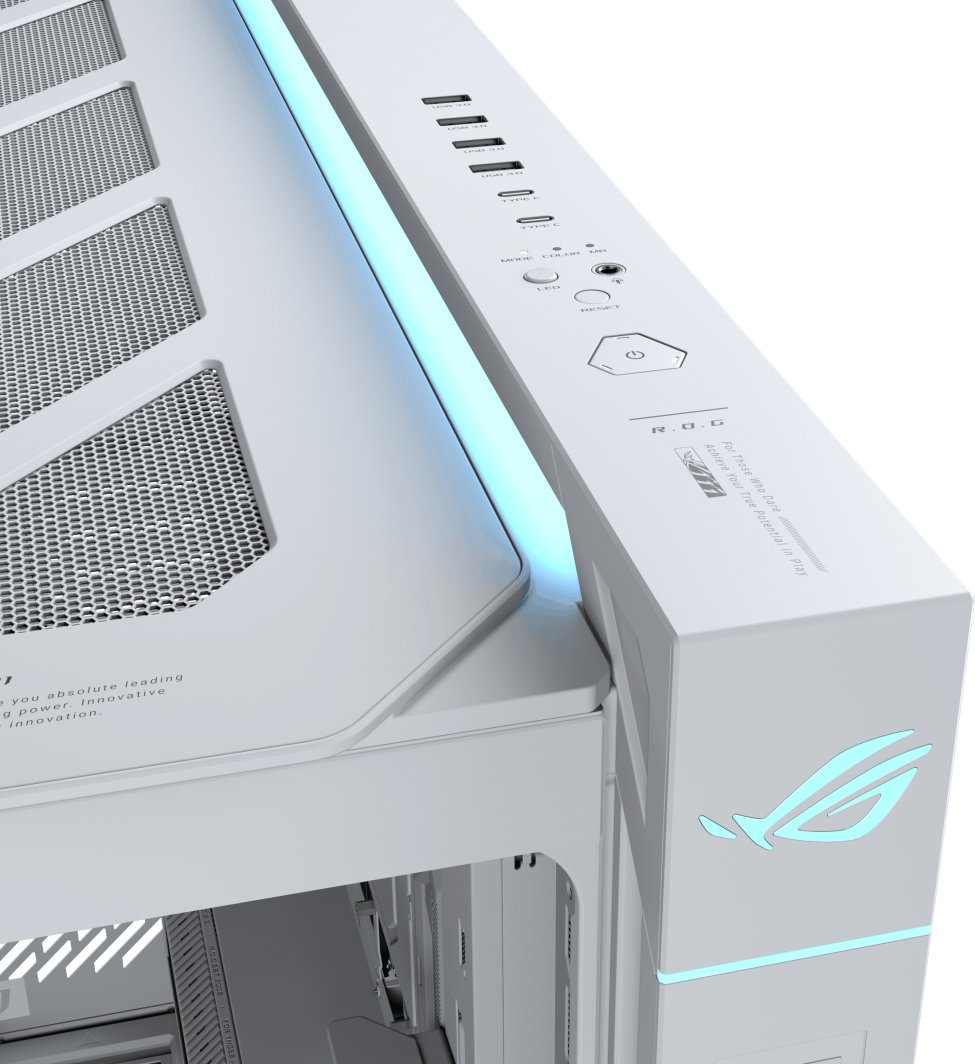 Obudowa Asus ROG CRONOX GR801 CURVE TG ARGB White Midi Tower Biały (90DC00T3-B09030)