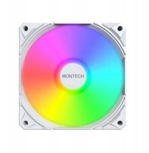 Wentylator Montech E28 ARGB 120mm PWM Biały (E28 ARGB (W))