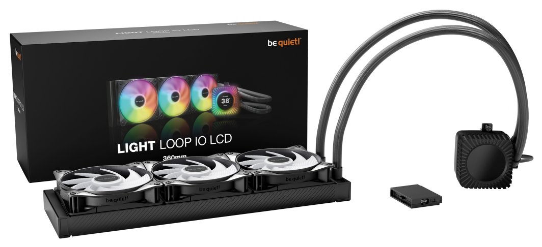 Chłodzenie wodne be quiet! Ch�odzenie procesora Light Loop IO LCD 360mm Black (4260052193228)