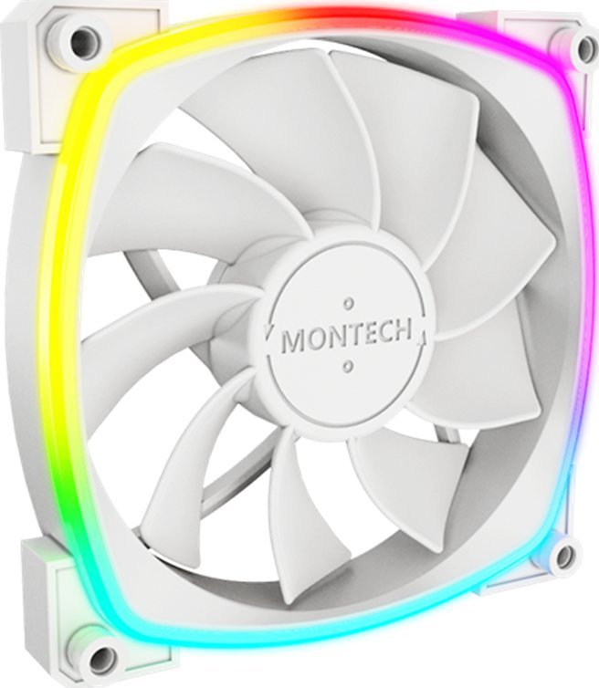 Wentylator Montech RX120 PWM biały