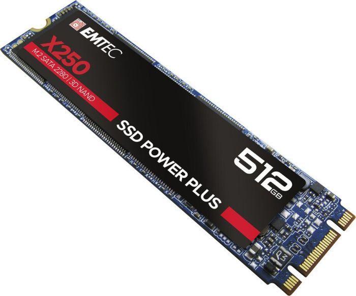 Dysk SSD Emtec X250 512GB M.2 2280 SATA III (ECSSD512GX250)