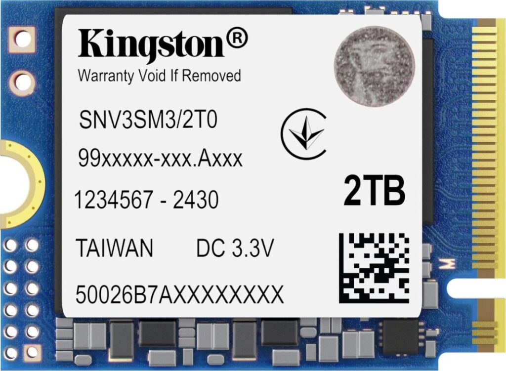 Dysk SSD Kingston NV3 2TB M.2 2230 PCI-E x4 Gen4 NVMe (SNV3SM3/2T0)