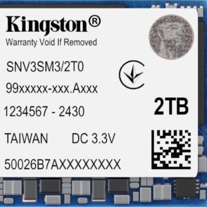 Dysk SSD Kingston NV3 2TB M.2 2230 PCI-E x4 Gen4 NVMe (SNV3SM3/2T0)