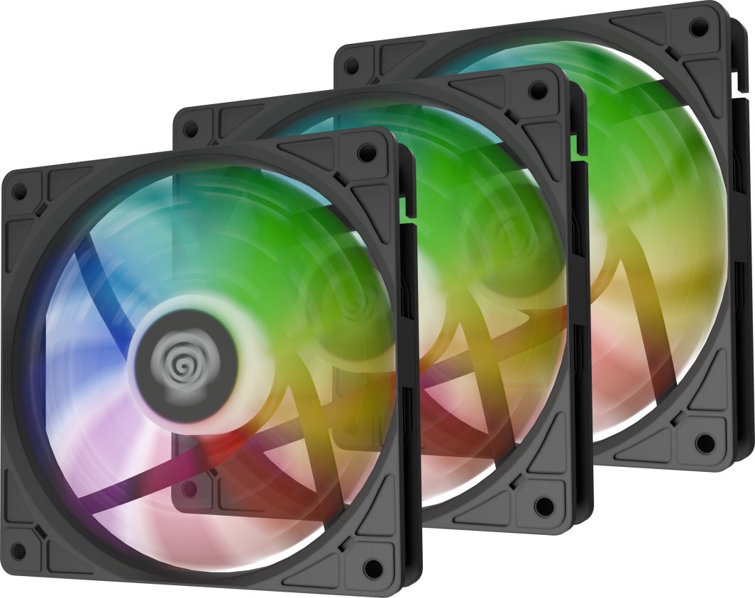 Wentylator Genesis Oxal 120 ARGB Czarny 3-pack (NGF-2265)