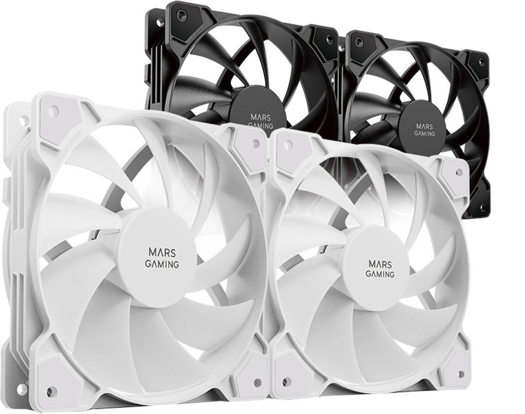 Wentylator Mars Gaming Mars Gaming MFPROX2W 2x 120mm PC Case Fan