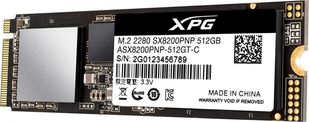 Dysk SSD ADATA XPG SX8200 PRO 512GB M.2 2280 PCI-E x4 Gen3 NVMe (ASX8200PNP-512GT-C)