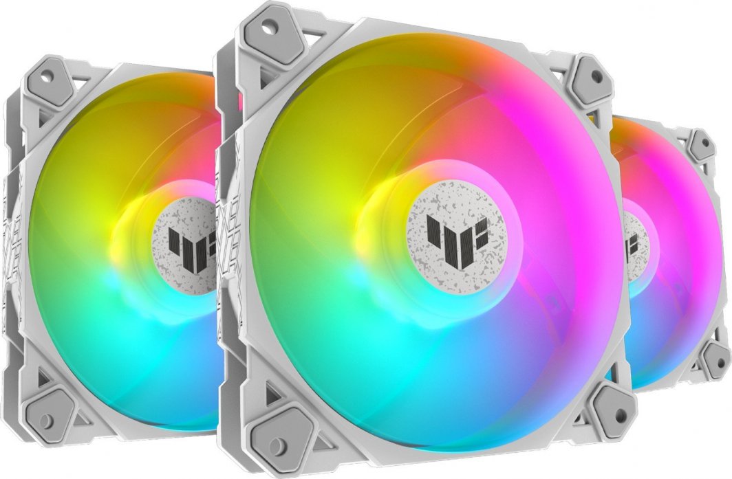 Wentylator Asus TUF Gaming TF120 ARGB Biały 3-pack + Hub (90DA0033-B09030)