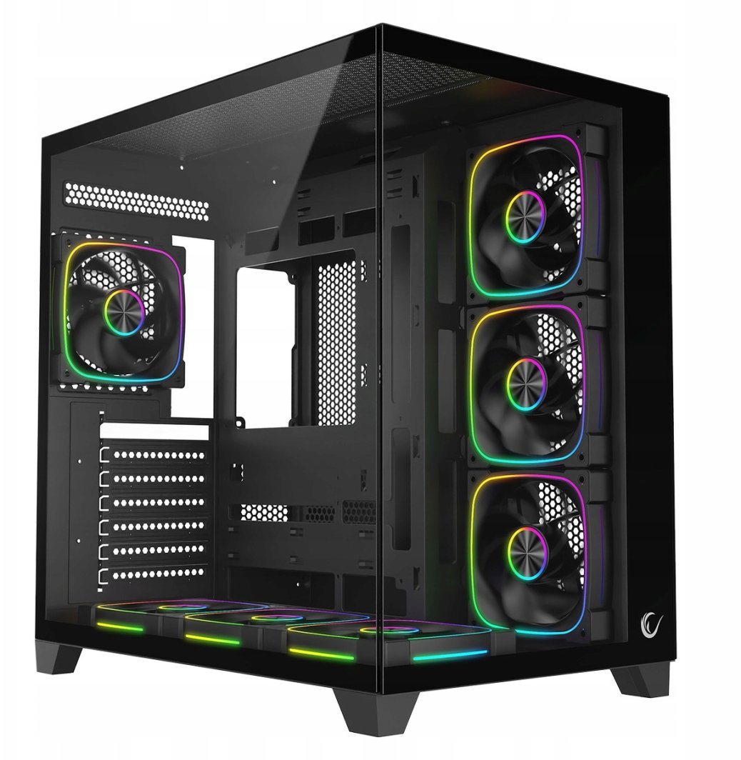 Obudowa Rampage Sealite 7xFan ARGB Czarna